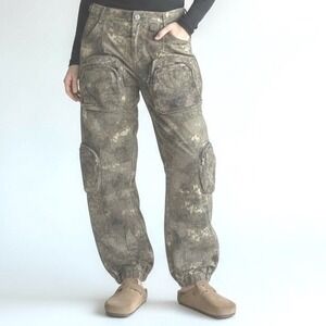 Cambridge Oversized Cargo Camo EdgyChic Gorpcore Jogger Pants Women's Size M NWT
